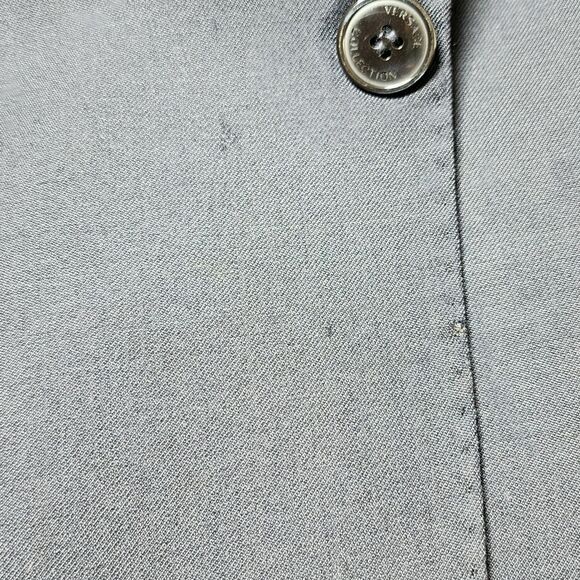 Authenticated Versace Collection Mens Wool Blazer Jacket Black 2-Button Size 40 - Picture 16 of 16